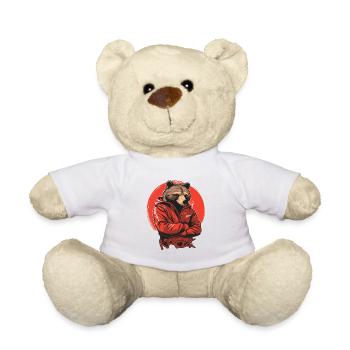 Parodie Kommunist Genosse-Bär im Trainingsanzug - Teddy - Weiß - Vorne