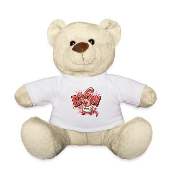 Leckerer Speck vom lustigen Schwein - Teddy - Weiß - Vorne