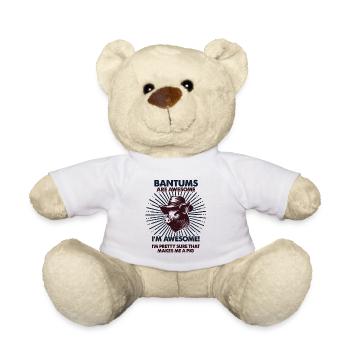 Papa cochon Mama - Farmer Bantum - Nounours - blanc - Devant