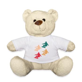 Mélange coloré de pistes - cadeau - Nounours - blanc - Devant