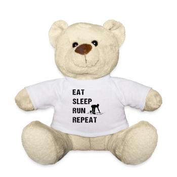 Sprinter Routine Motif athlète cadeau - Nounours - blanc - Devant