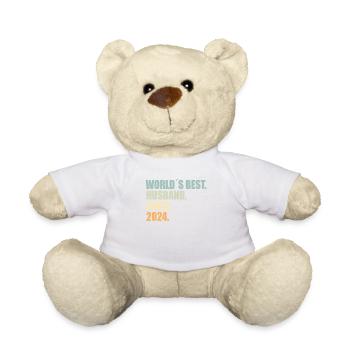 Bester Ehemann seit 2024 1.Hochzeitstag - Teddy - Weiß - Vorne