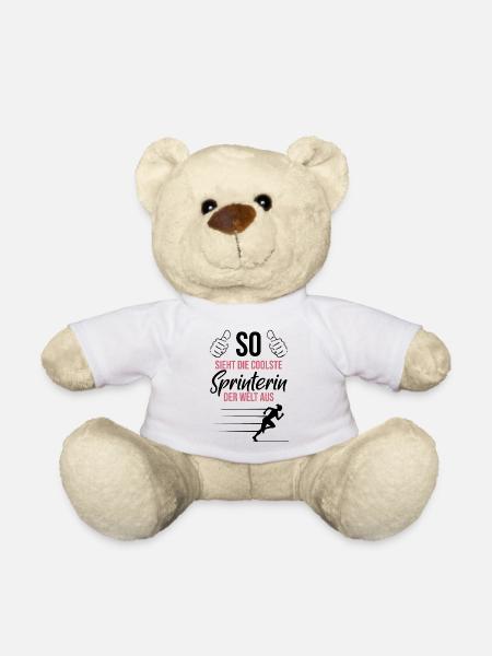 Coolste Sprinterin – Weltklasse - Teddy - Weiß