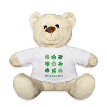 Live Laugh Luck - Nounours - blanc - Devant