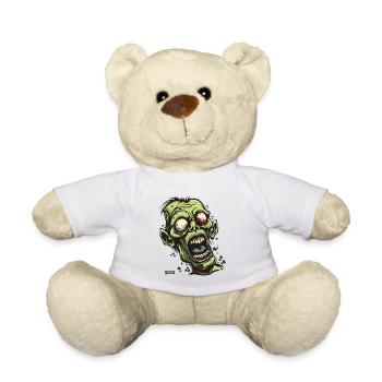 Le zombie rieur, pas beau - Nounours - blanc - Devant