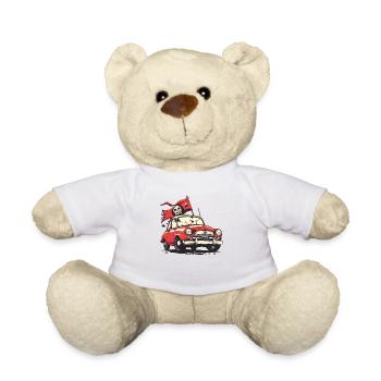 Parodie Communiste Pirate Rétro Voiture - Nounours - blanc - Devant