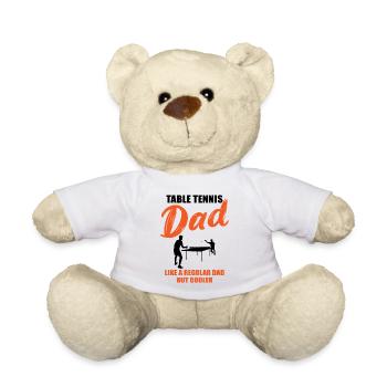 Cooler Tischtennis Papa Spruch Geschenk - Teddy - Weiß - Vorne