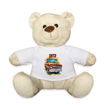 L’époque post-hippie : Flower Power Van et 1973 - Nounours - blanc - Devant