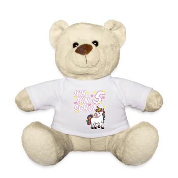 5. Geburtstag Kinder Einhorn - Teddy - Weiß - Vorne