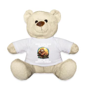 Meine Eltern Alle sagen ich bin faul Faultier - Teddy - Weiß - Vorne
