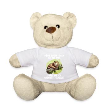 Meine Eltern Alle sagen ich bin faul Faultier - Teddy - Weiß - Vorne