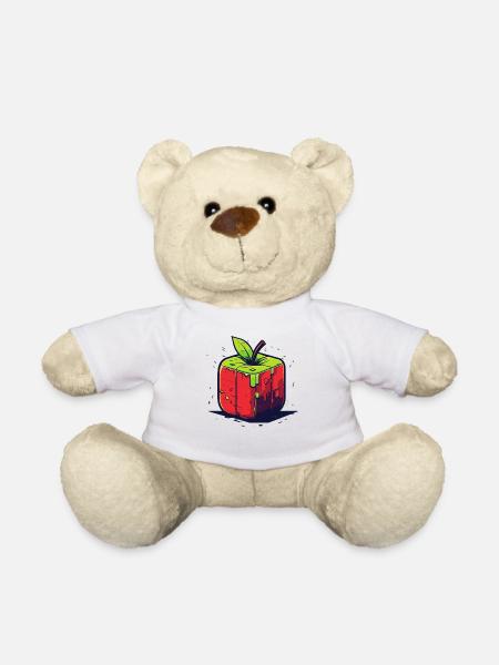 Würfel Apfel Cube Apple - Teddy - Weiß