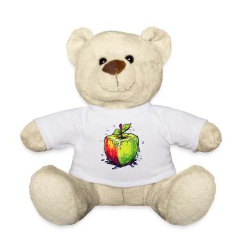 Würfel Apfel Cube Apple - Teddy - Weiß - Vorne