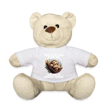 Meine Eltern Alle sagen ich bin faul Faultier - Teddy - Weiß - Vorne
