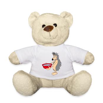 Smarter Igel mit Wassernapf - Teddy - Weiß - Vorne