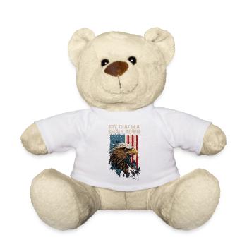 Kleinstadt Amerikanisch Retro Eagle Vintage - Teddy - Weiß - Vorne