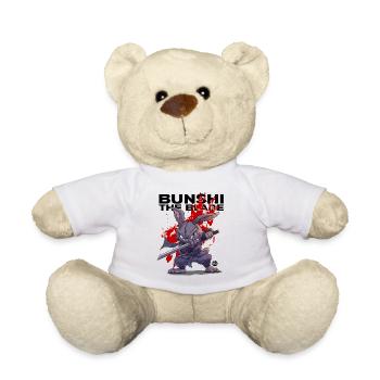 Bunshi The Blade - Teddy Bear - white - Front
