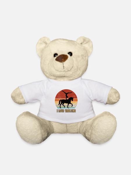 I Love Vaulting Voltigieren Pferde Sport Volti - Teddy - Weiß