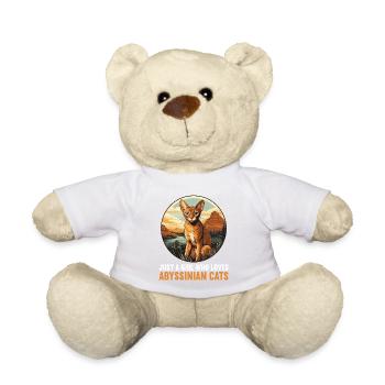 Chat d’Abyssinie Abessinierkatze - Nounours - blanc - Devant