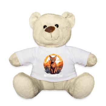Chat d’Abyssinie Abessinierkatze - Nounours - blanc - Devant