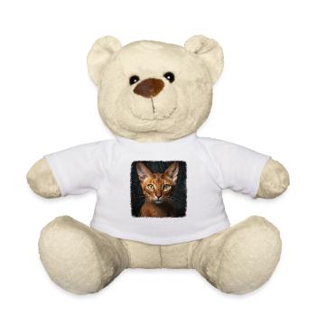Chat d’Abyssinie Abessinierkatze - Nounours - blanc - Devant