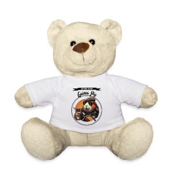 Cool guinea pig – statement design - Teddy Bear - white - Front