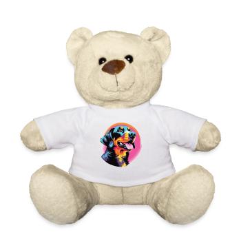 Wasserfarben Farbenfroher Entlebucher Sennenhund - Teddy - Weiß - Vorne