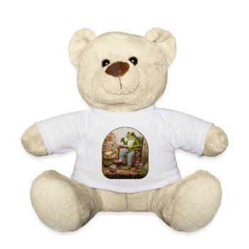 Grand-mère grenouille broderie Rocking Chair Cottagecore - Nounours - blanc - Devant