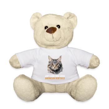 Chat Chats American Bobtail - Nounours - blanc - Devant