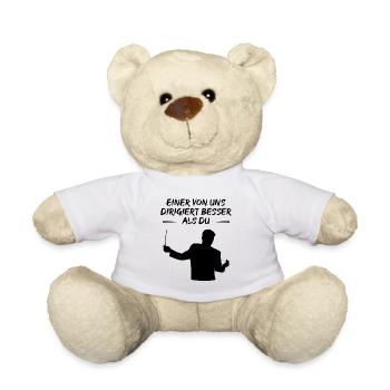 L’un d’entre nous conduit mieux que toi - Cadeau - Nounours - blanc - Devant