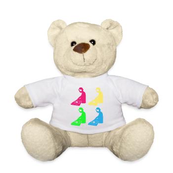 Color Mix Masters - Geschenk für bunte DJs - Teddy - Weiß - Vorne