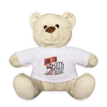 KATZE. SKATE-BRETT. SURFEN - Teddy - Weiß - Vorne
