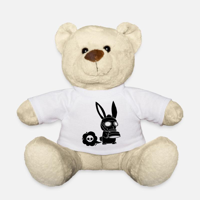 Lapin noir qui pète - Nounours - blanc