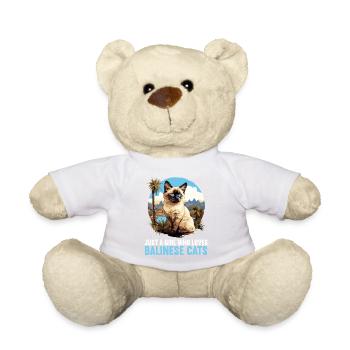 Chat balinais Balinesenkatze - Nounours - blanc - Devant