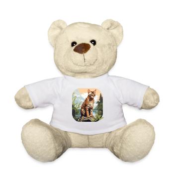 Chat du Bengale Bengalkatze - Nounours - blanc - Devant