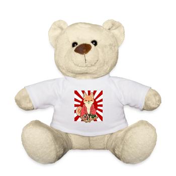 Shiba Inu Hund Sushi Japan Akita I Geschenk - Teddy - Weiß - Vorne