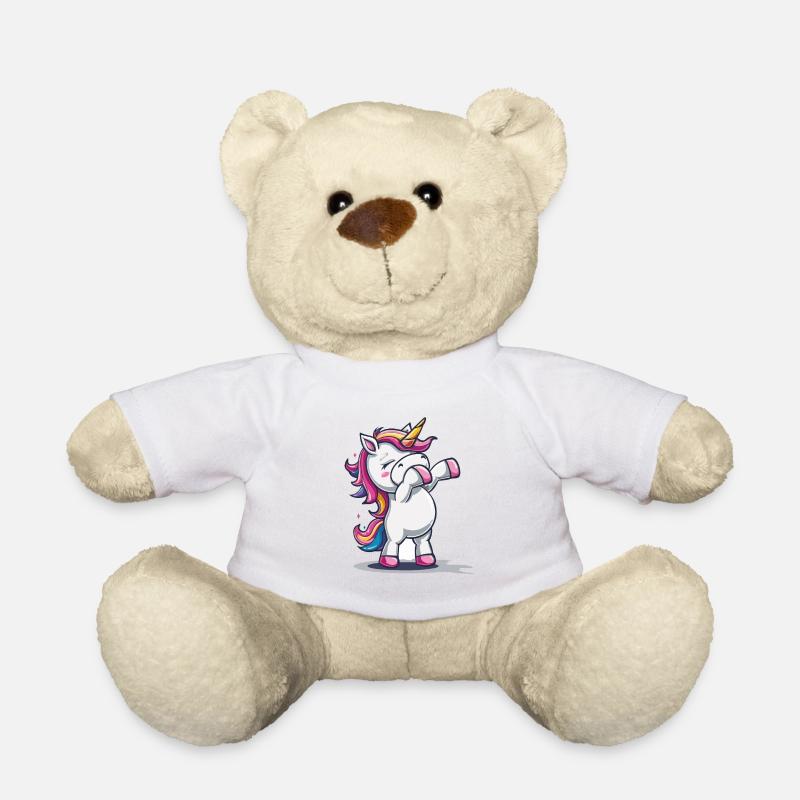 Dancing Unicorn - Teddy Bear - white