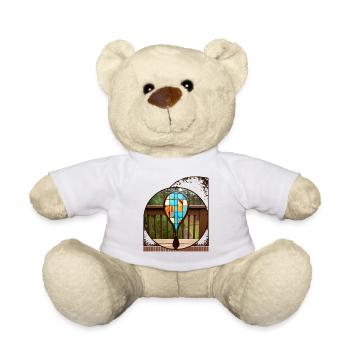 Ein Paddel und so gestaltet, dass es aussieht, als wäre es gemacht - Teddy - Weiß - Vorne