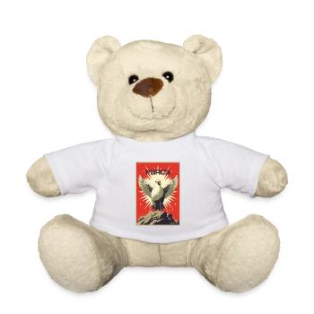 Parodie de la colombe communiste de la paix - Nounours - blanc - Devant