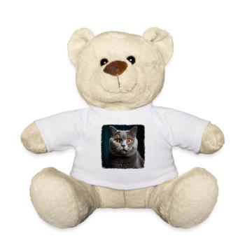 Chat Chats British Shorthair British Shorthair - Nounours - blanc - Devant