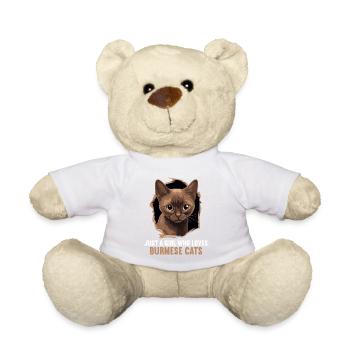 Burmese Cat Burma Katze - Teddy - Weiß - Vorne