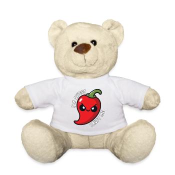 I'm Sweet Trust Me Hot Chili Pepper Funny - Teddy Bear - white - Front