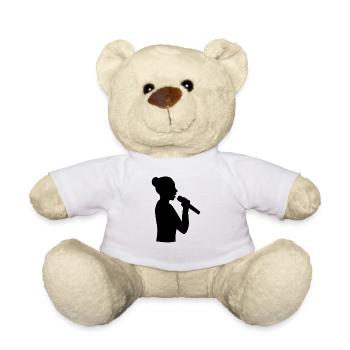 Voix forte Chanteur puissant - Nounours - blanc - Devant