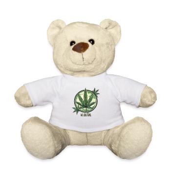 Legales Cannabis: Wir lieben Karl - Teddy - Weiß - Vorne