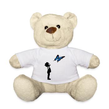 Der Junge und der Schmetterling - Teddy - Weiß - Vorne