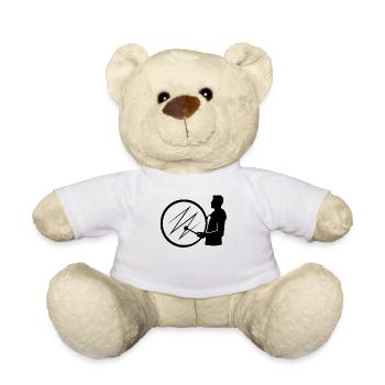 Drum rhythm – heartbeat of music - Teddy Bear - white - Front
