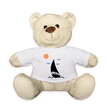 Sailboat 02 - Teddy Bear - white - Front