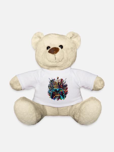 Königlicher Graffiti Gaming Controller - Teddy - Weiß
