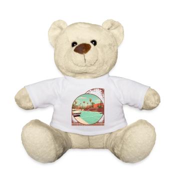 Voitures Classiques Et Pickleball Style De Vie Vintage - Nounours - blanc - Devant