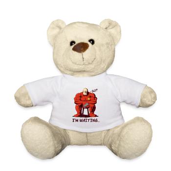Cherchez le conflit, alors, j’attends. Combattant cyborg - Nounours - blanc - Devant